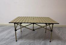 Outdoor folding Chicken rolls table – coexistence of beauty and practicality