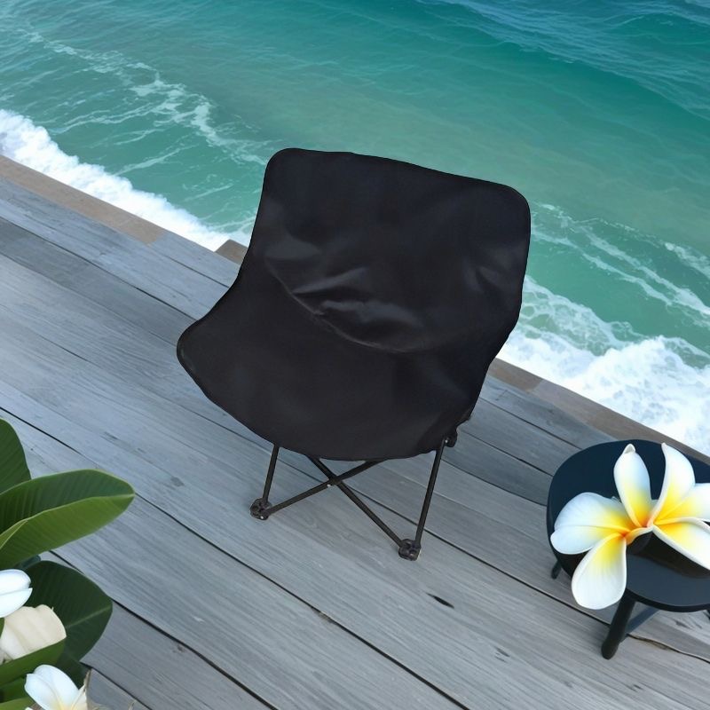 Chinese Foldable Waist Back Chair, Outdoor Portable, Black, Folding Fishing Chair Manufacturer